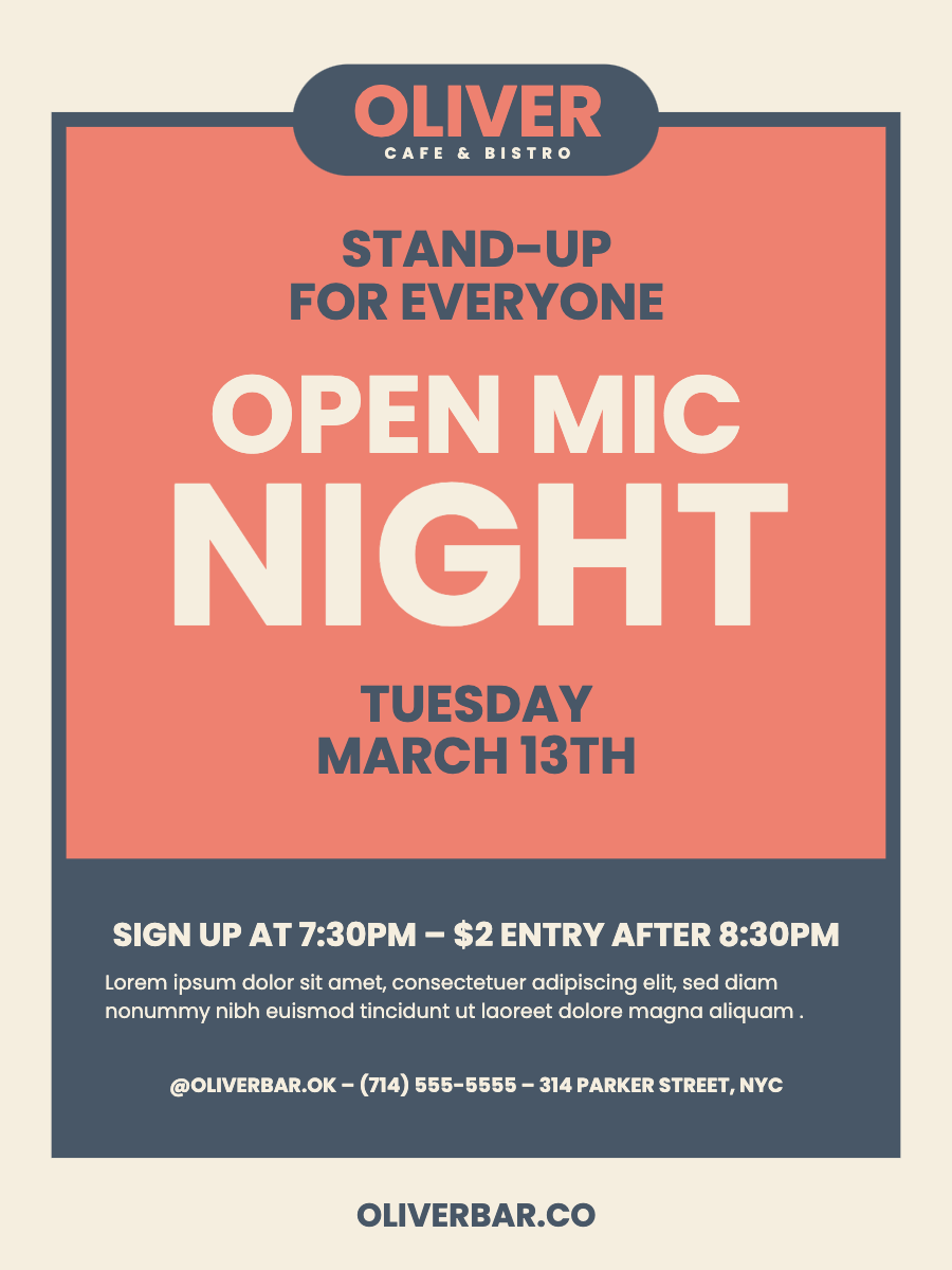 open mic night