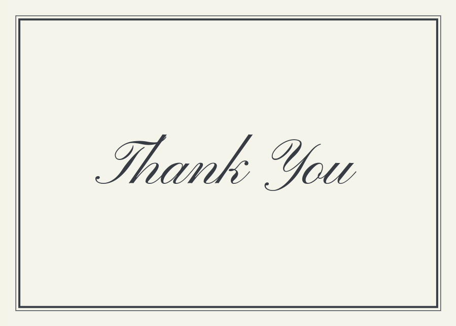 Thank you card