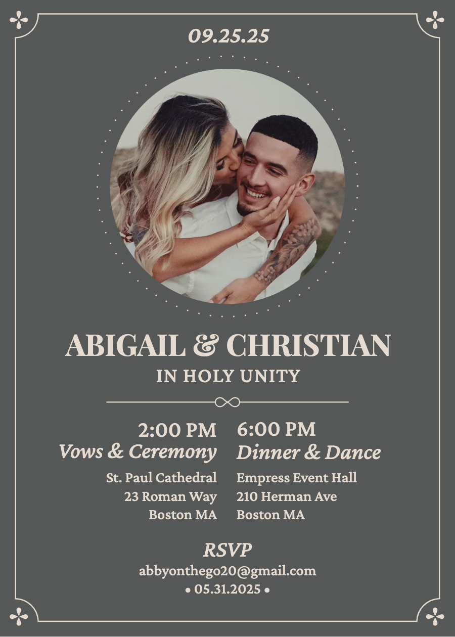 Save The Date - Holy Unity