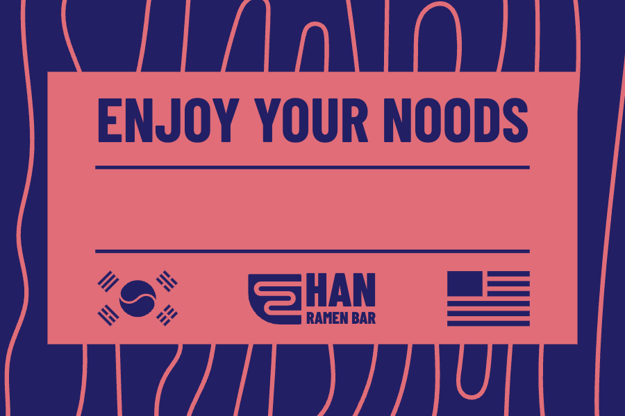 Han Ramen - rectangle label