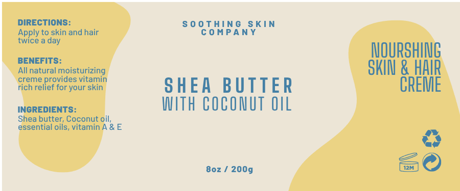 Shea Butter Label