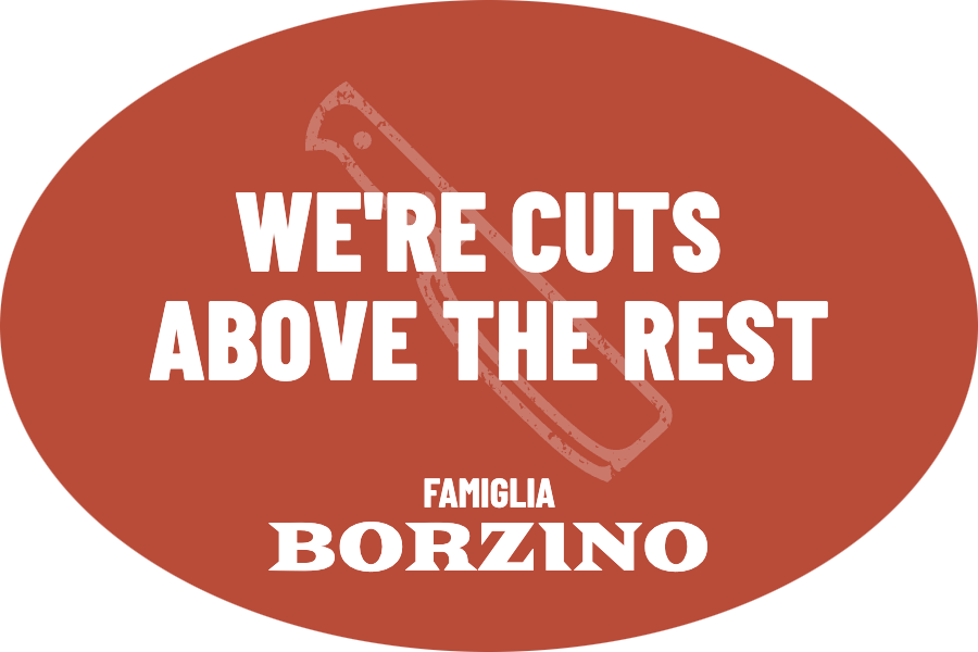 Borzino Family Butchers - Oval Sticker