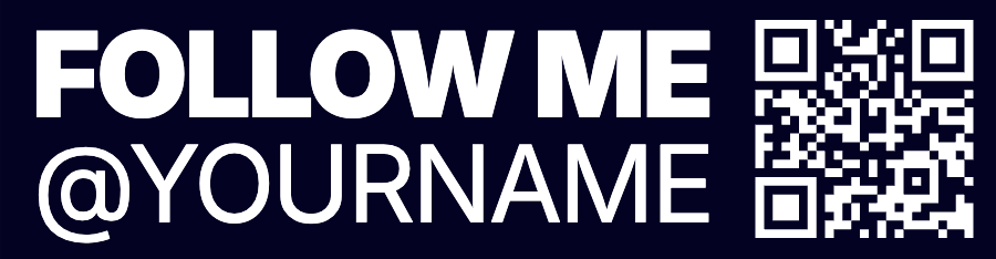 Follow Me with QR code Bumper sticker