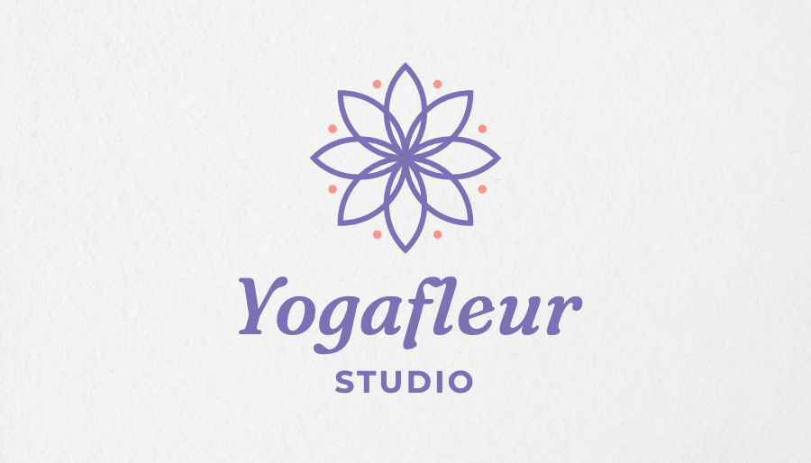 Yogafleur Studio - business card front