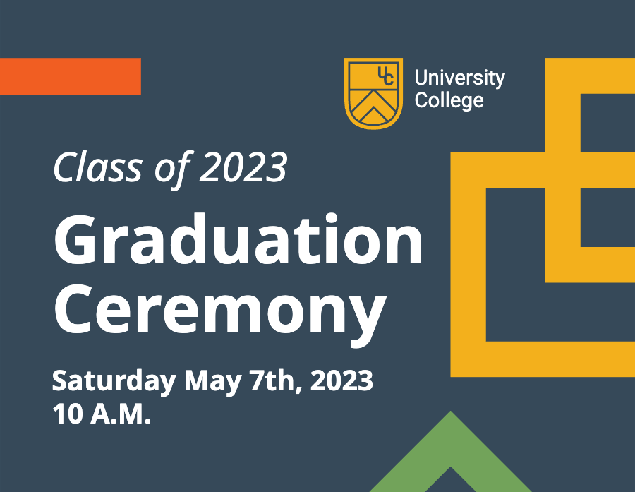 University College - Graduation yard sign
