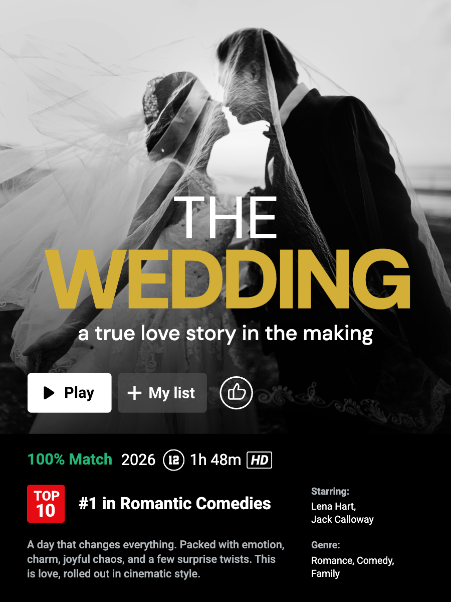 Streaming Movie Wedding Poster