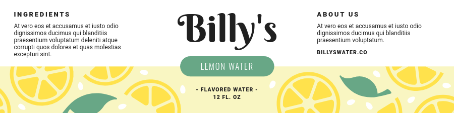 billys lemon water