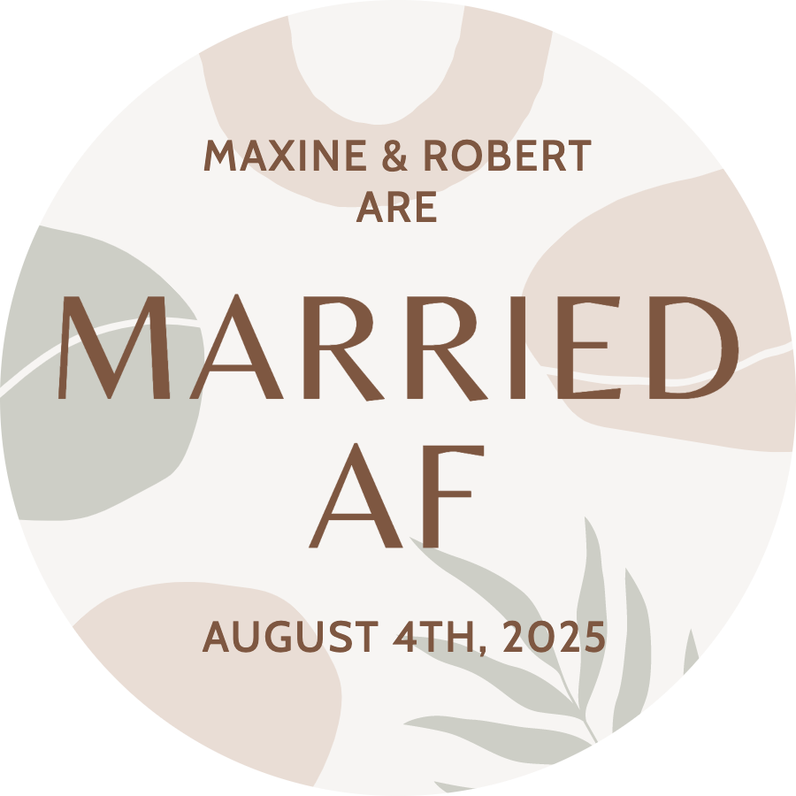 Married AF - Circle sticker