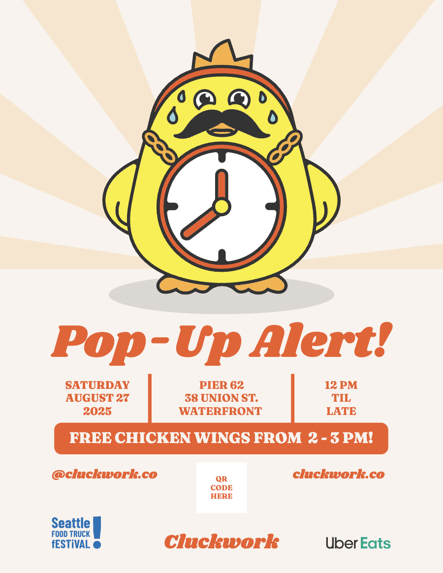 Cluckwork - event flyer