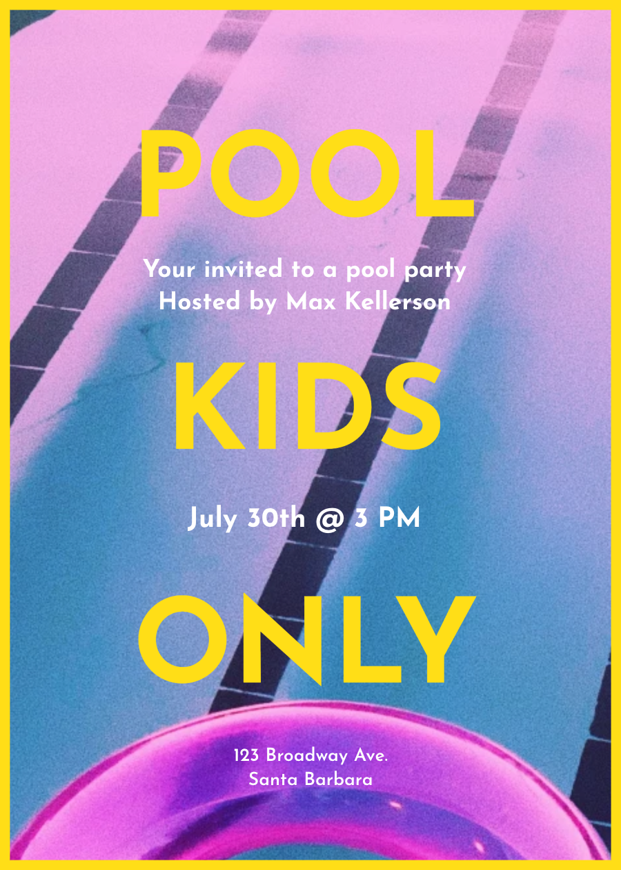 pool kids only
