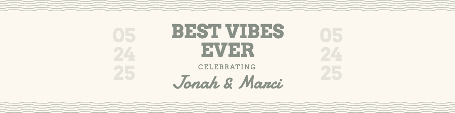 Best Vibes - Water bottle label