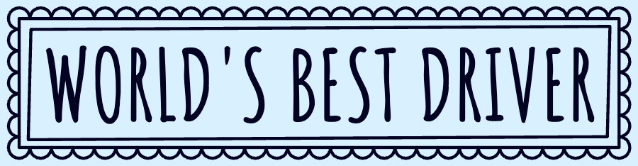 Fun Doodle "World's Best Driver" Bumper sticker