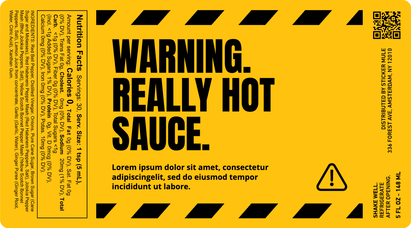 Warning Hot Sauce