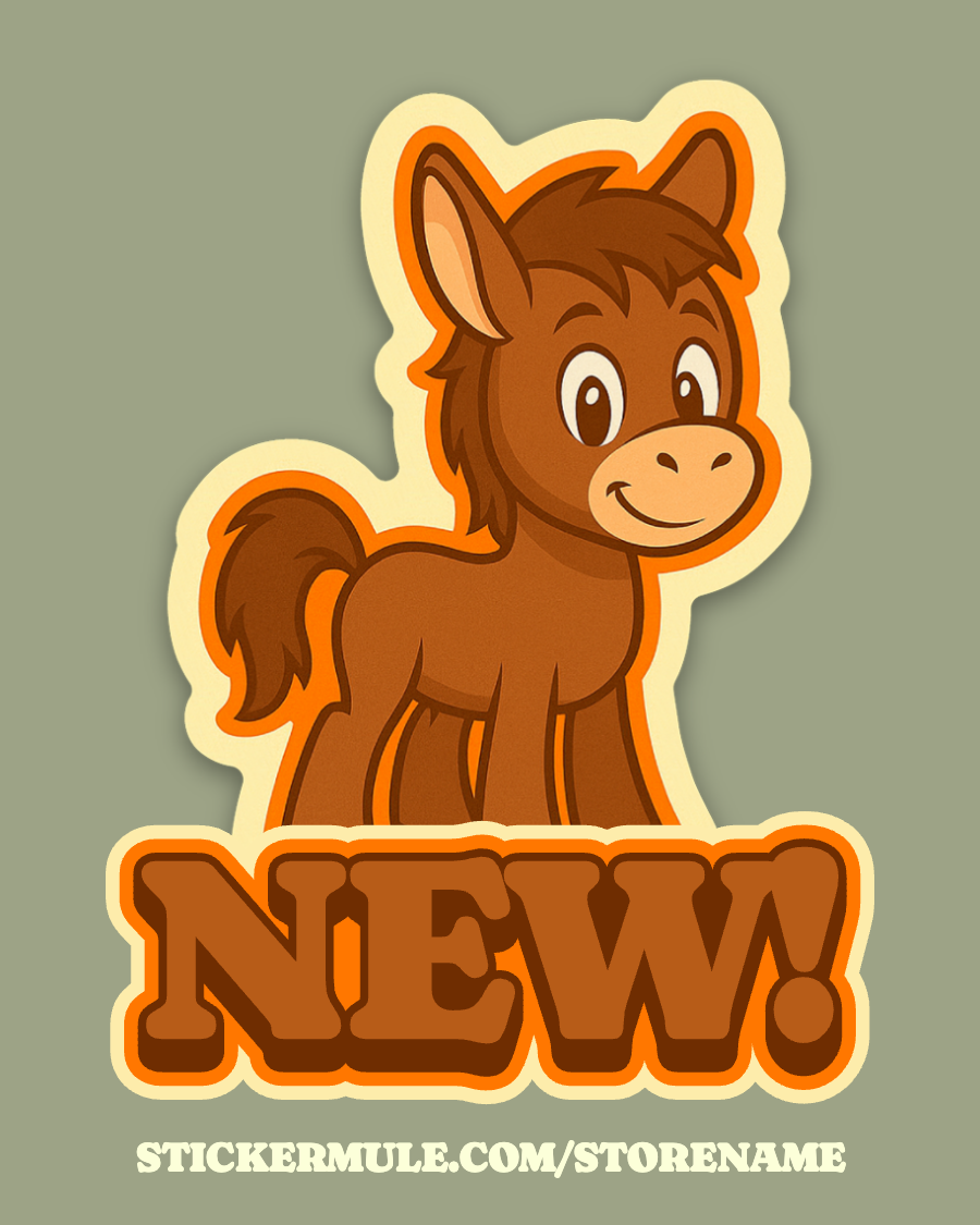 Playful Bold Sticker Social Ad