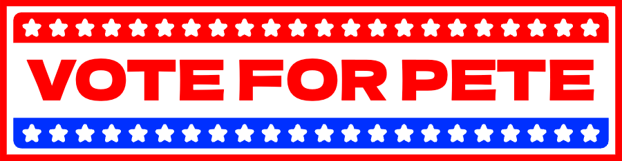 Vote USA Flag Bumper sticker