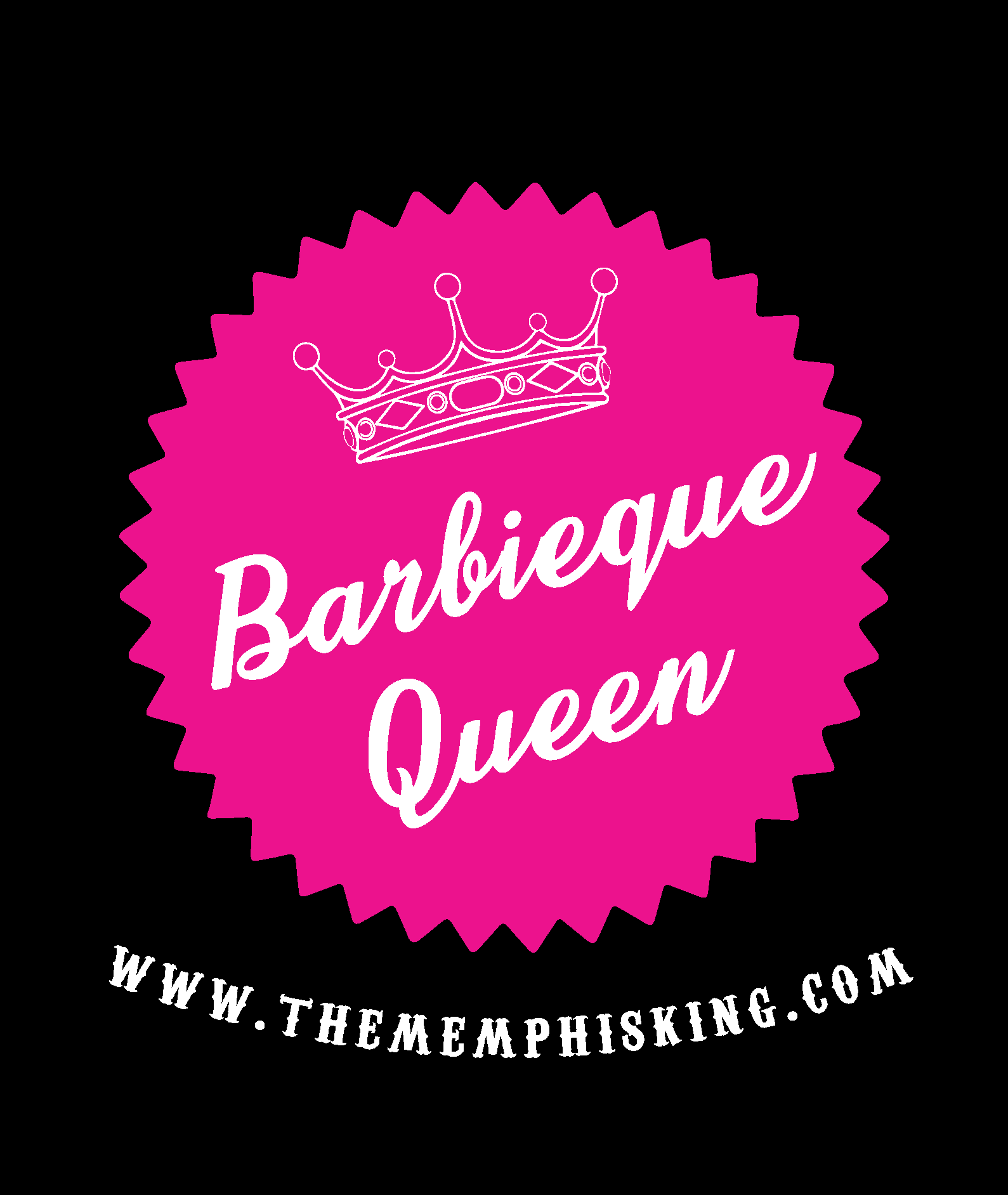 Barbie Q Queen Classic Logo - Black