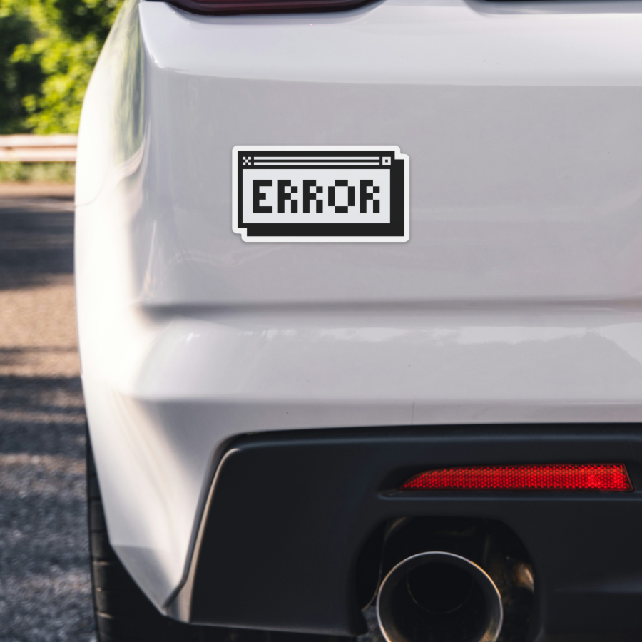 Outdoor Car Bumper Sticker Social Ad