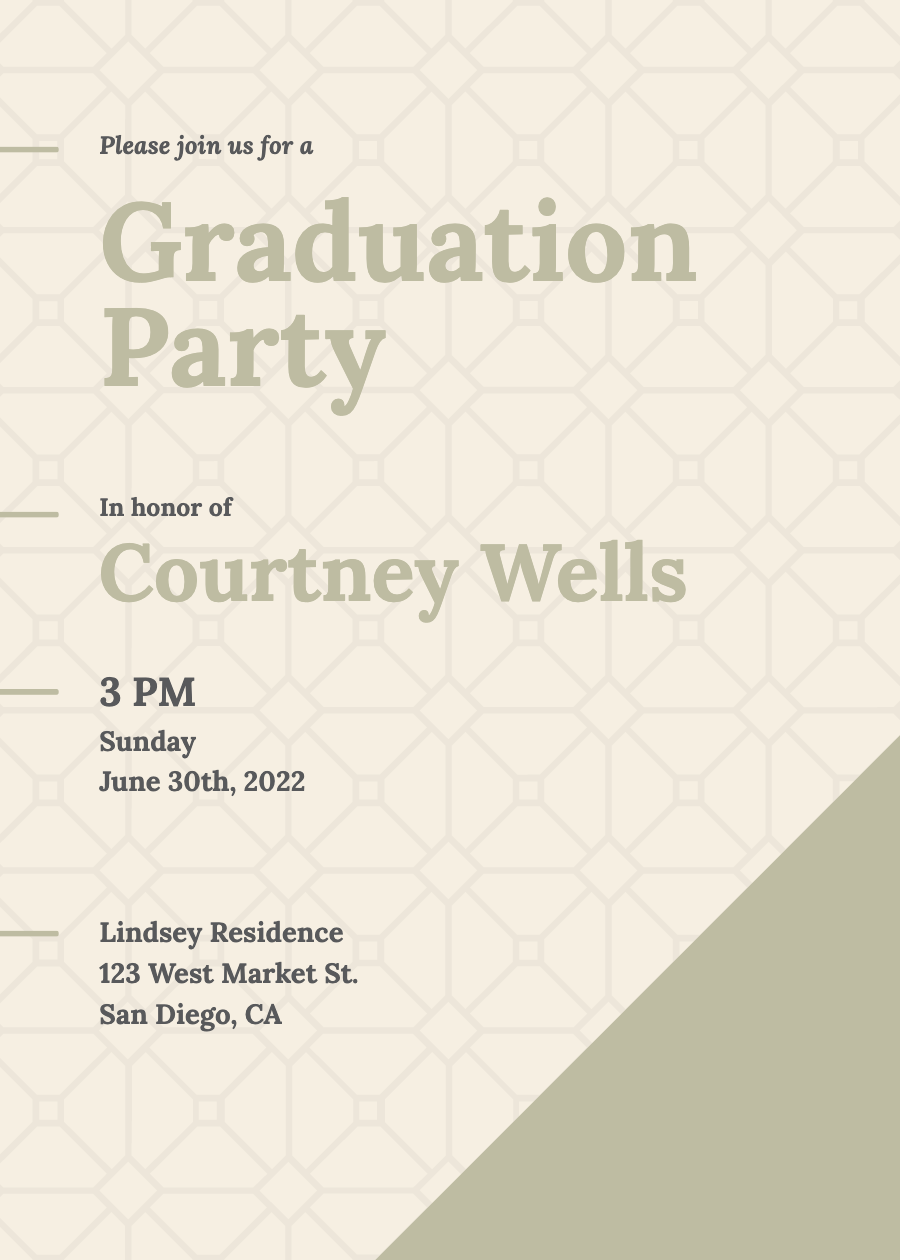graduation party