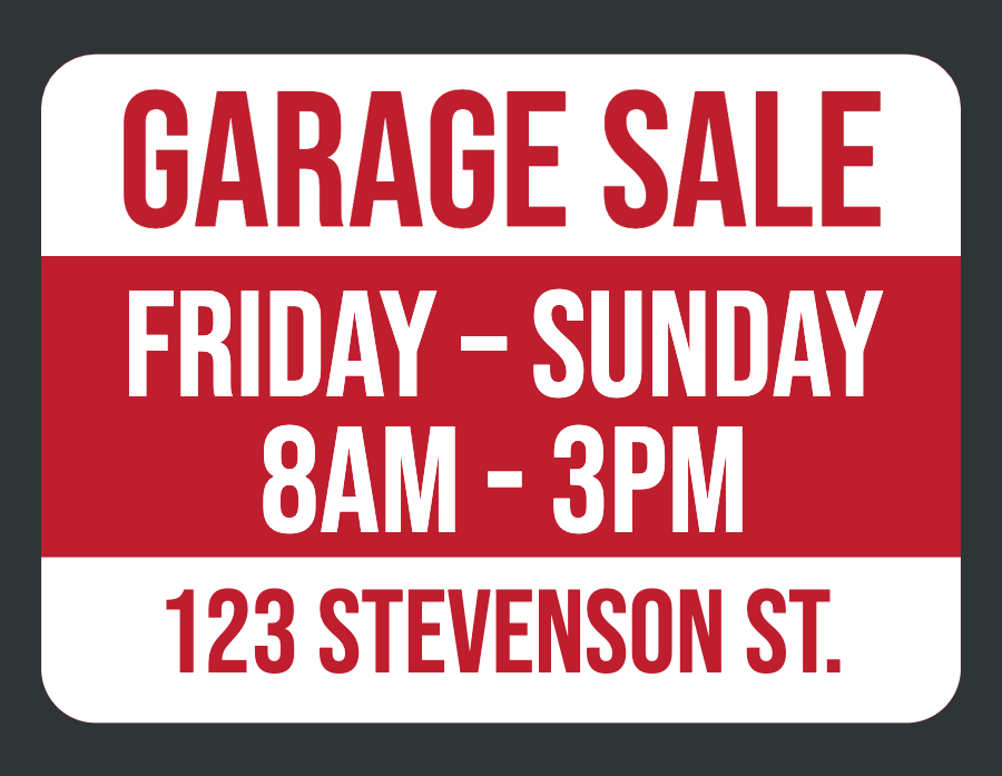 garage sale