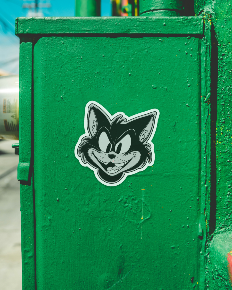 Outdoor Street Sticker Mockup Social Ad