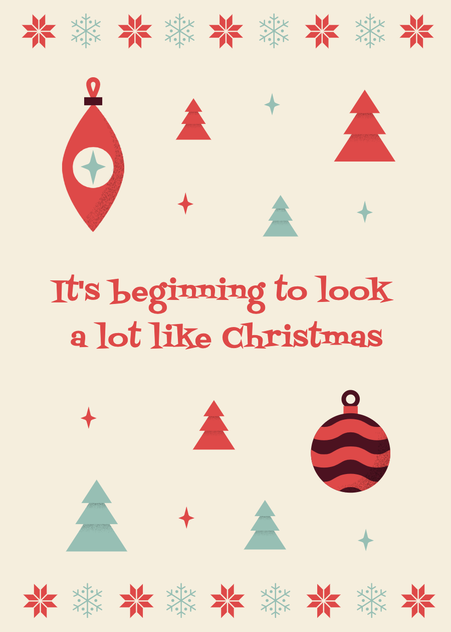 It's beginning to look like Christmas - Bubble mailer