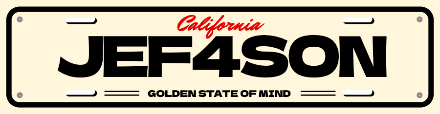 License Plate Bumper sticker