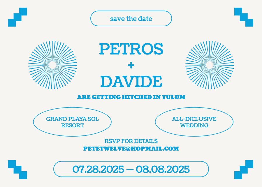 Save The Date - Destination Tulum