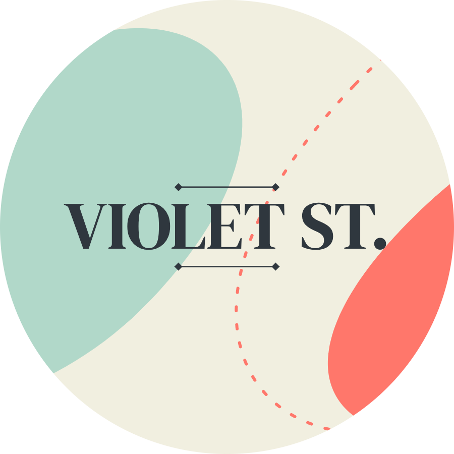 violet st - tag sticker