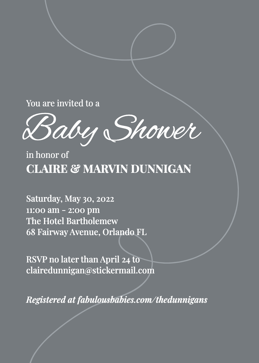 Baby Shower - Elegant