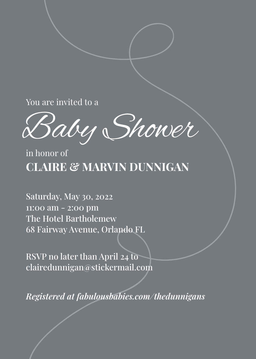 Baby Shower - Elegant