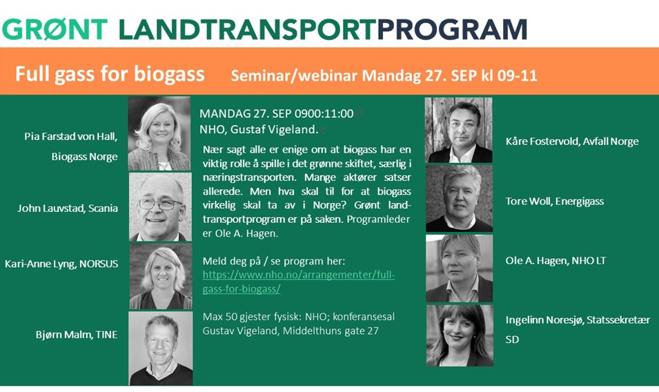 Grønt landtransportprogram - Full gass med biogass