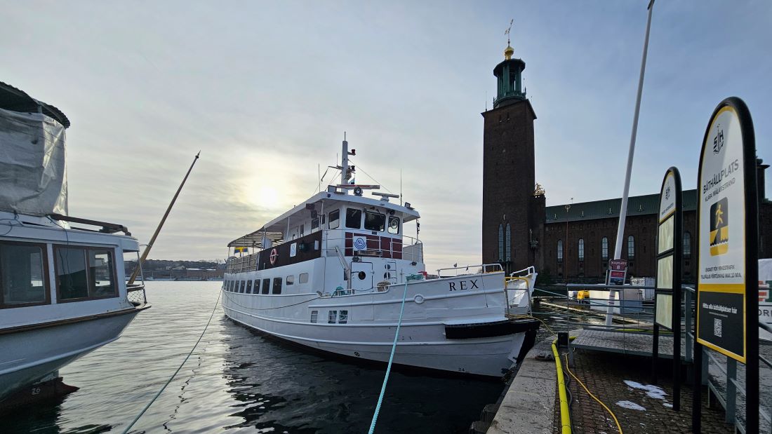 En grön tur i mälaren med elhybridfartyget Rex. Foto: John Göransson.