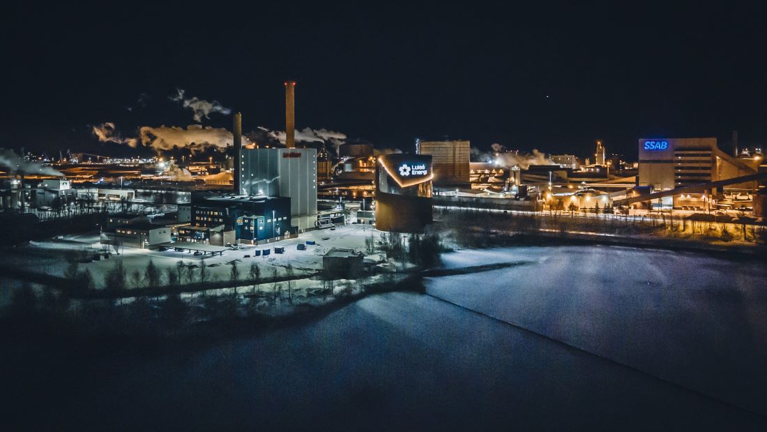 SSAB och Luleå Energi på Luleå Industripark.