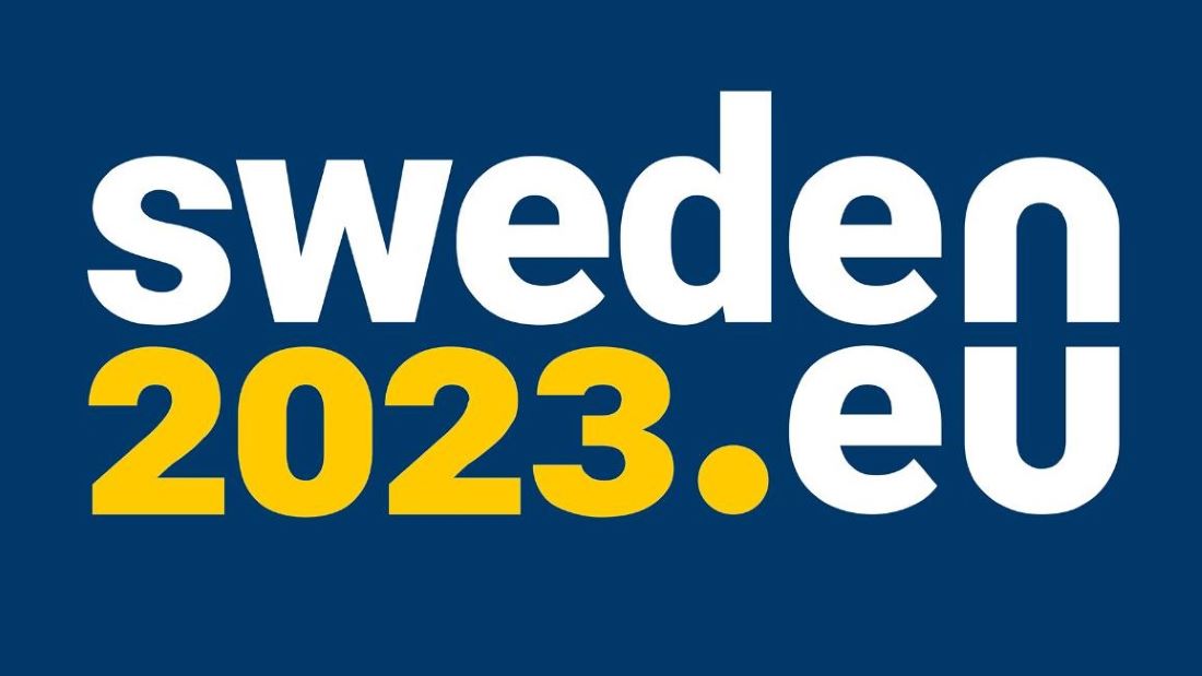 Officiell logotyp för Sveriges ordförandeskap i EU.