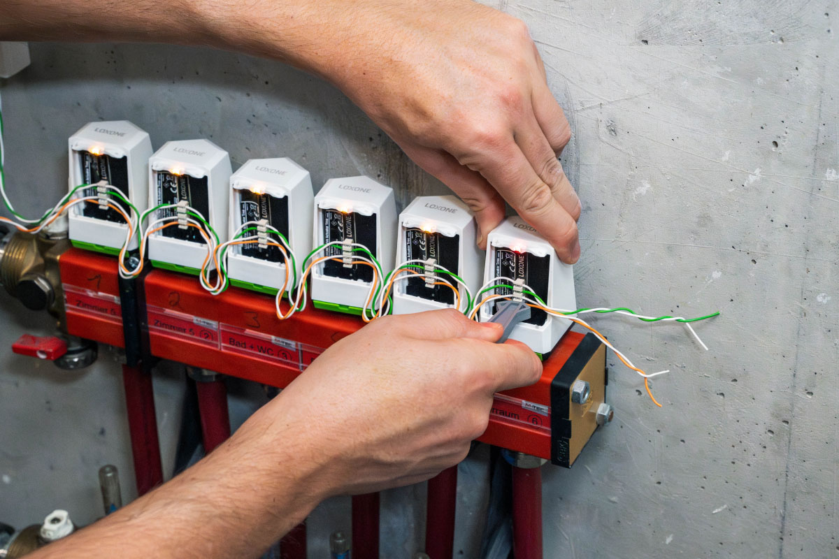 Loxone Heizungssteuerung Installation
