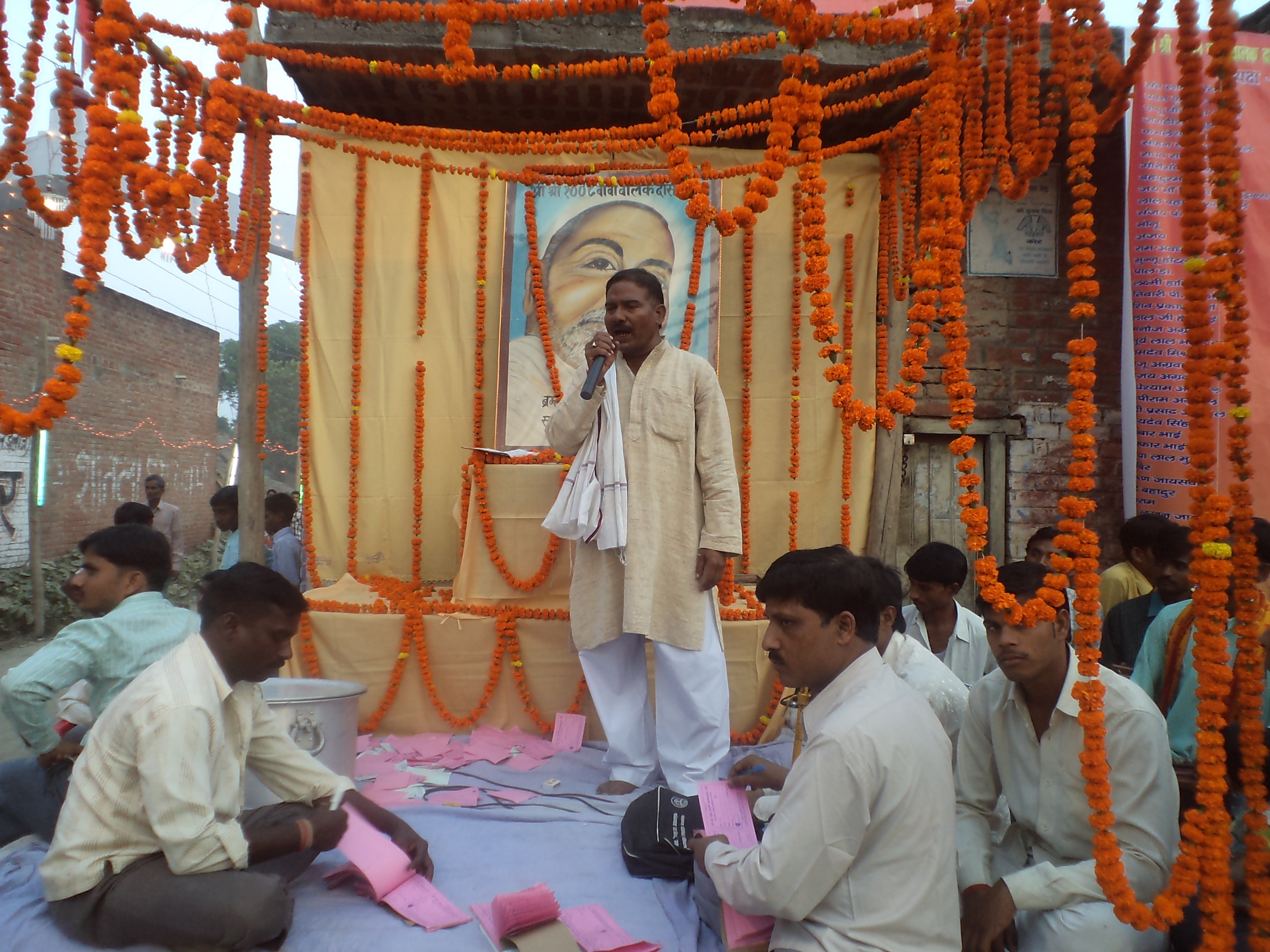 Bhandara at Baba Balak Das Ashram, Stage (2011)