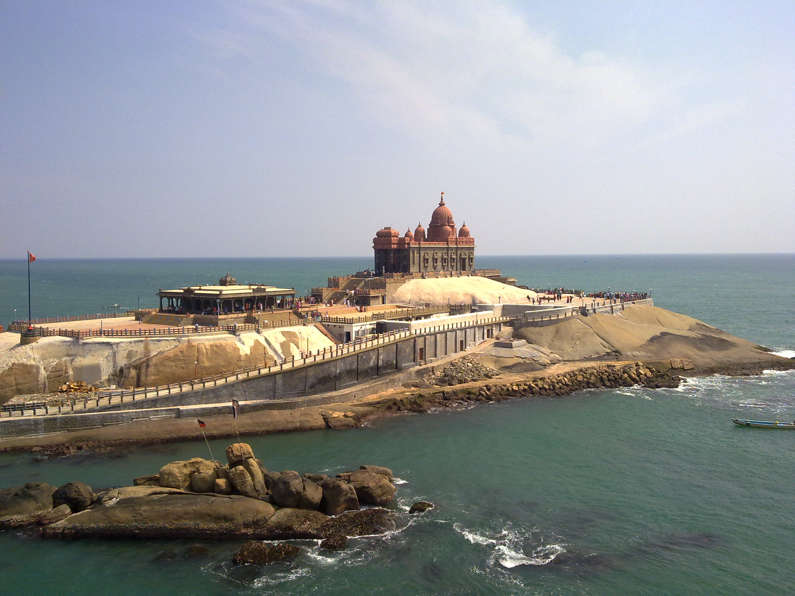 Vivekananda Rock Memorial from afar