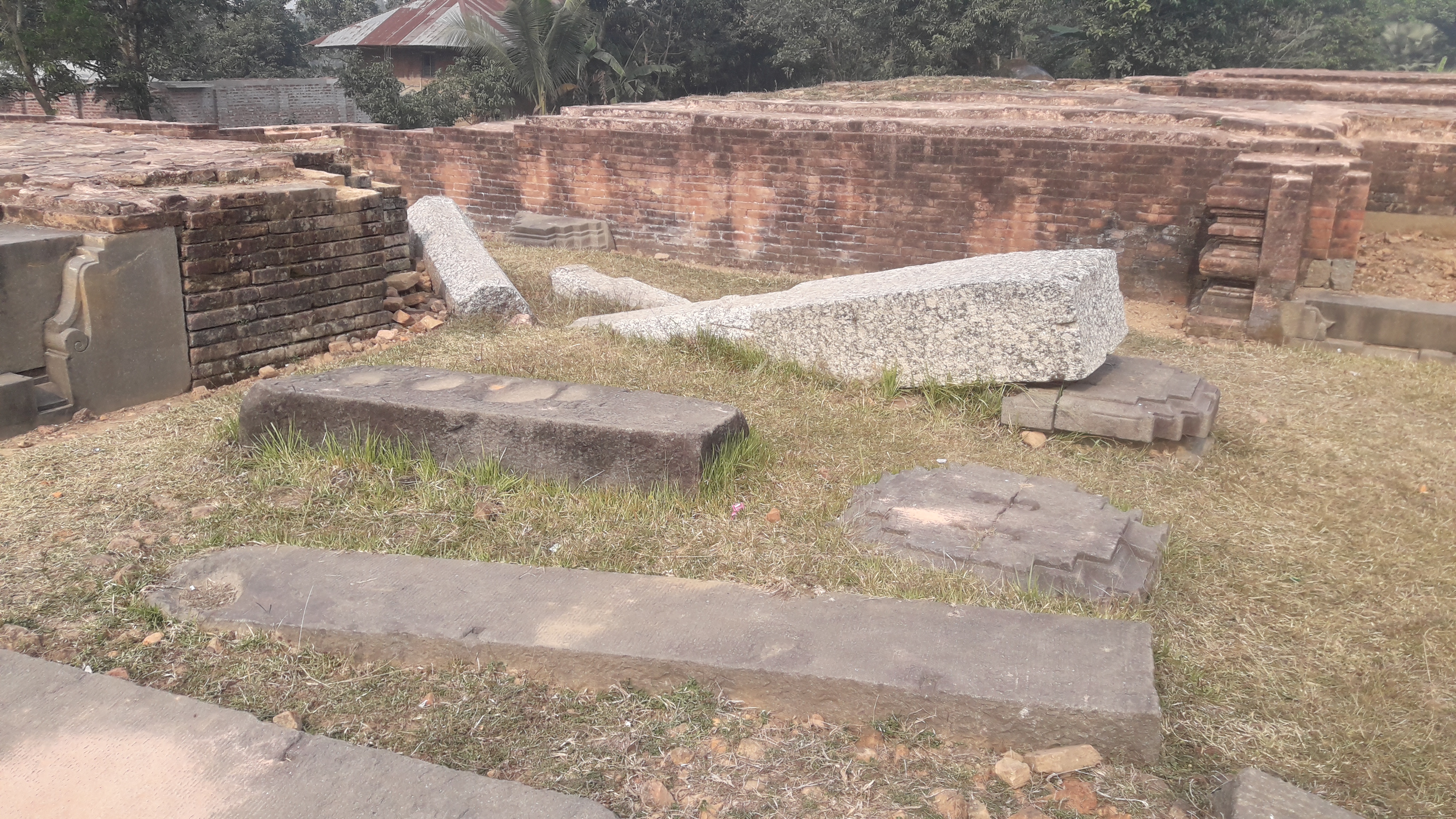Fallen stone pillars