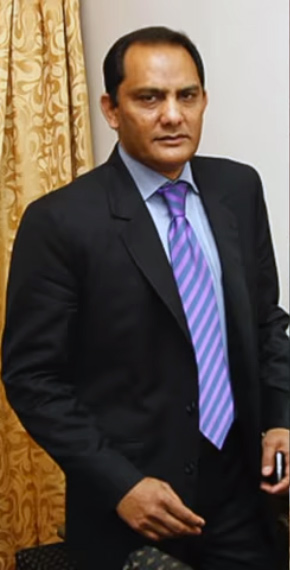 Mohammad Azharuddin in suit