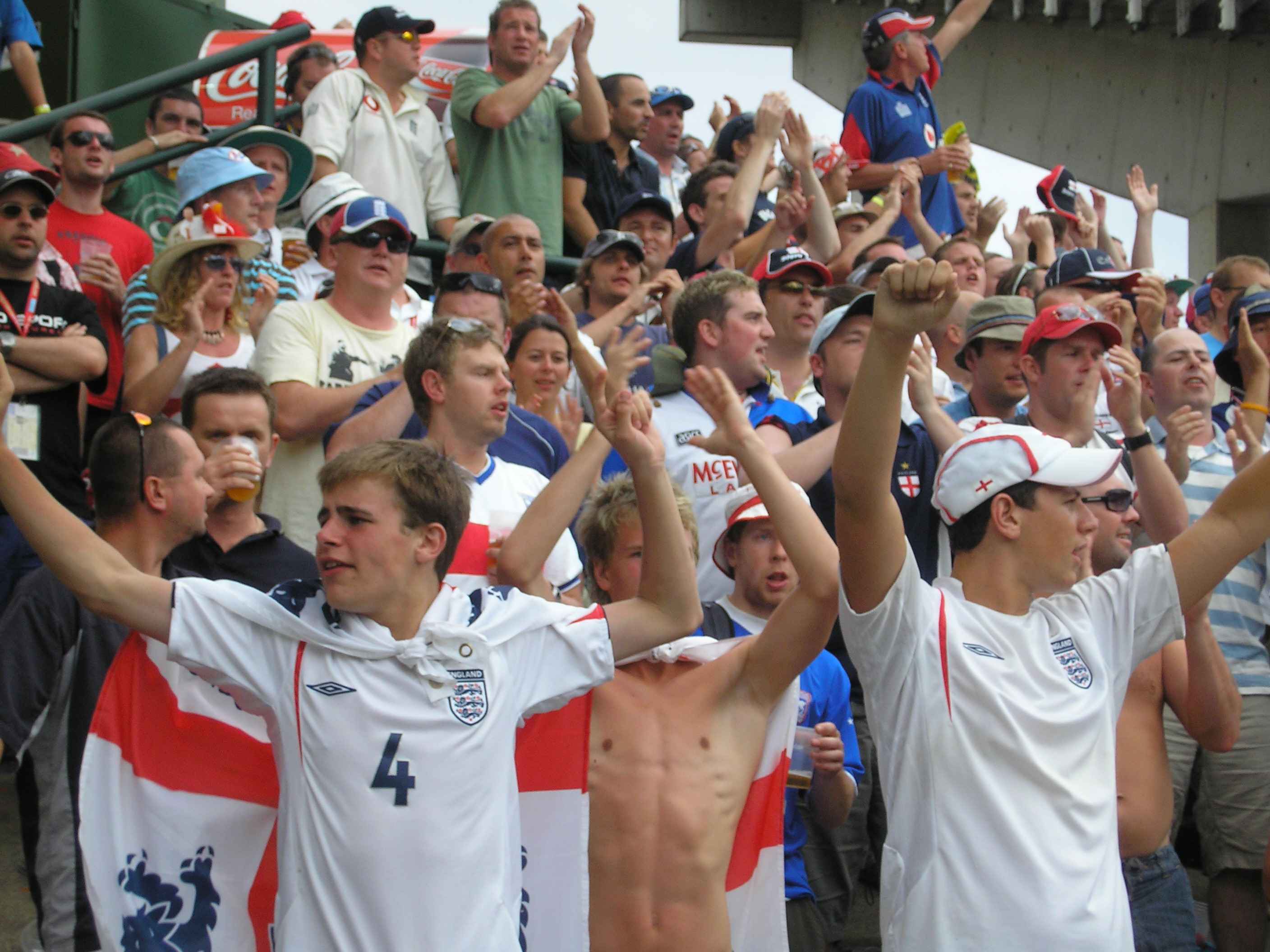 Barmy Army at the SCG.JPG