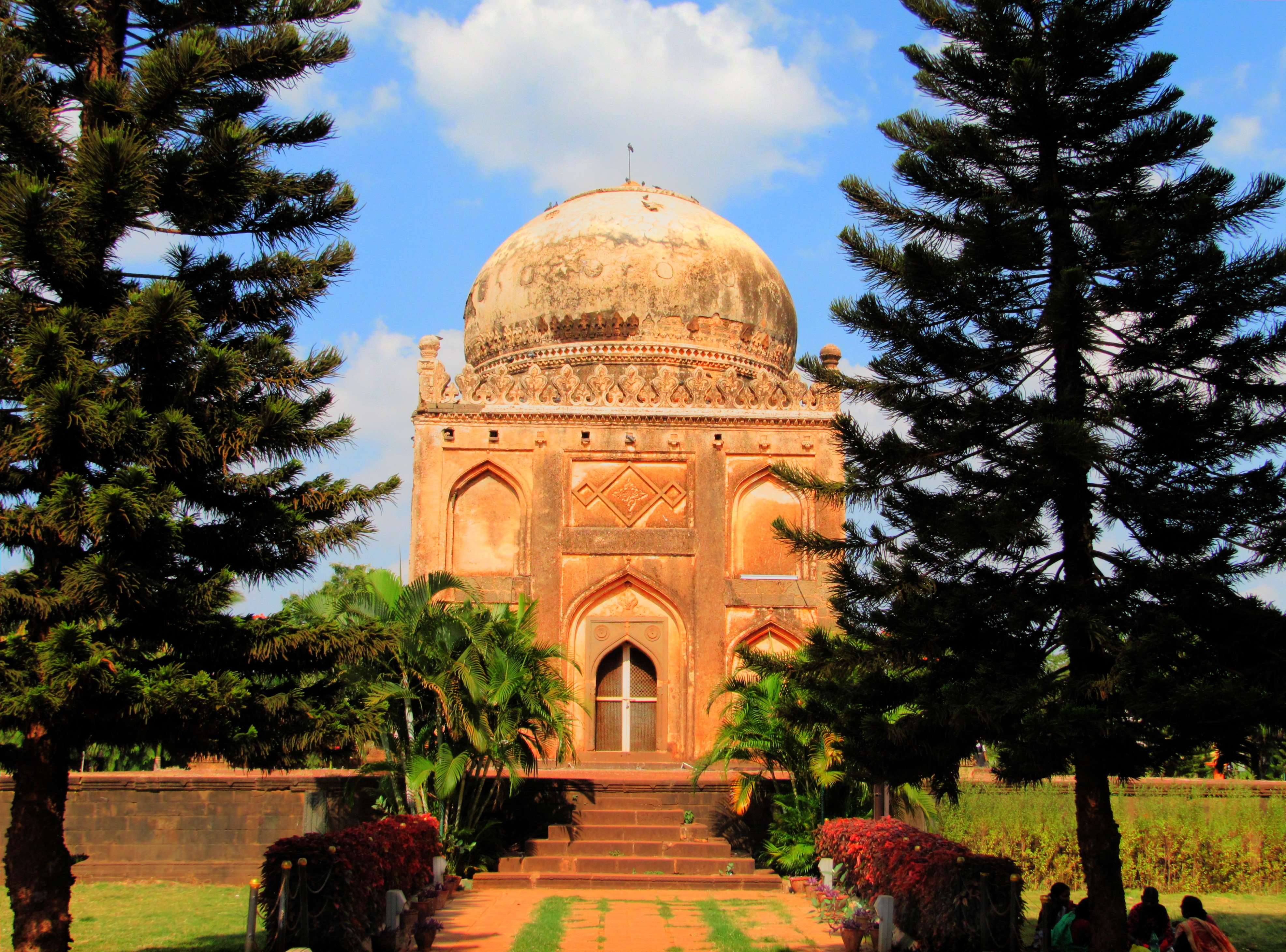 Tombs of Bidar Shahi kings at Barid Shahi Park in Bidar
