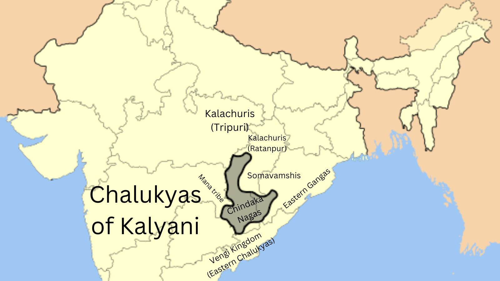 The Chindaka Nagas at their height under King Somesvara along with their neighbours