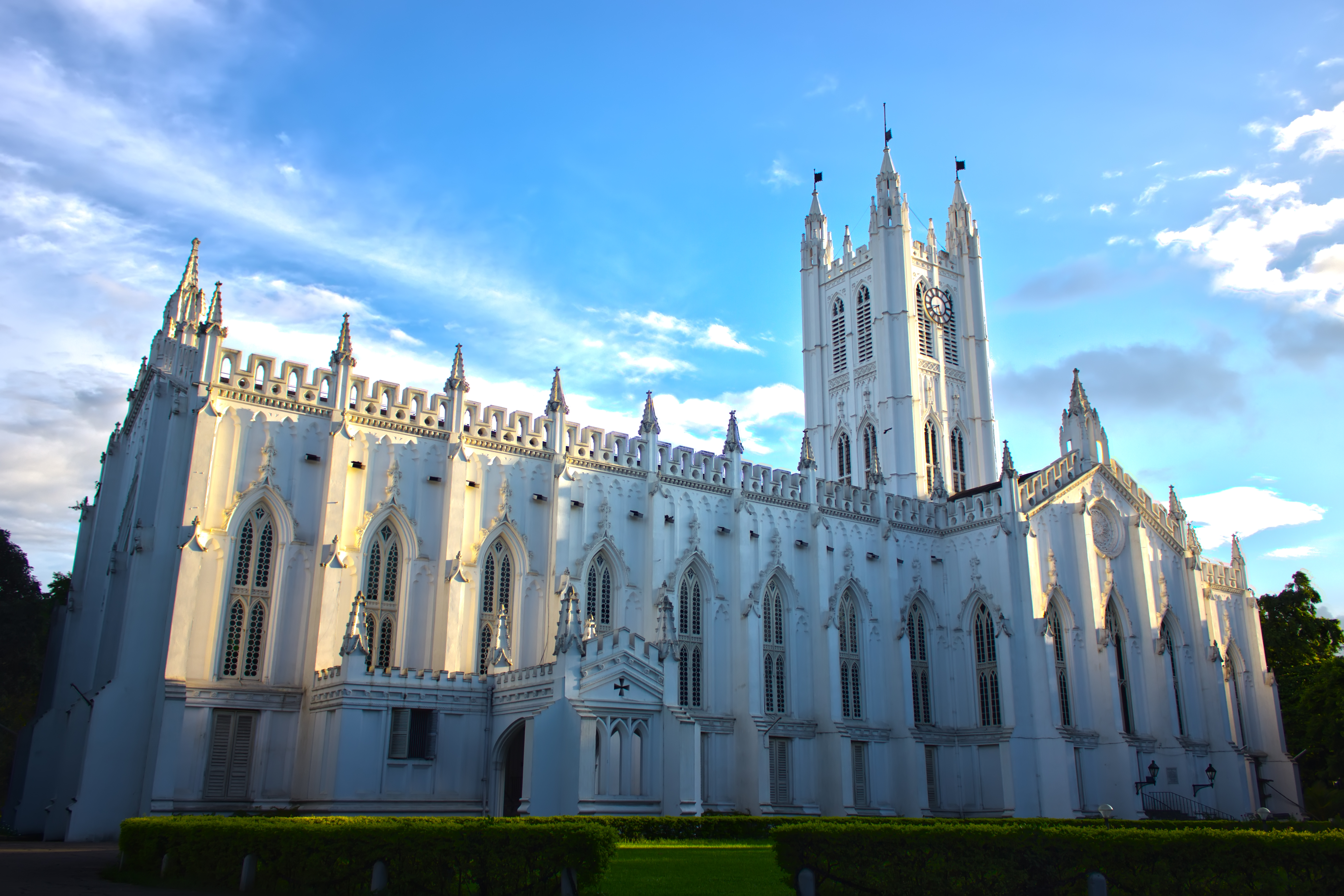 North façade of the St. Paul's Cathedral, Calcutta