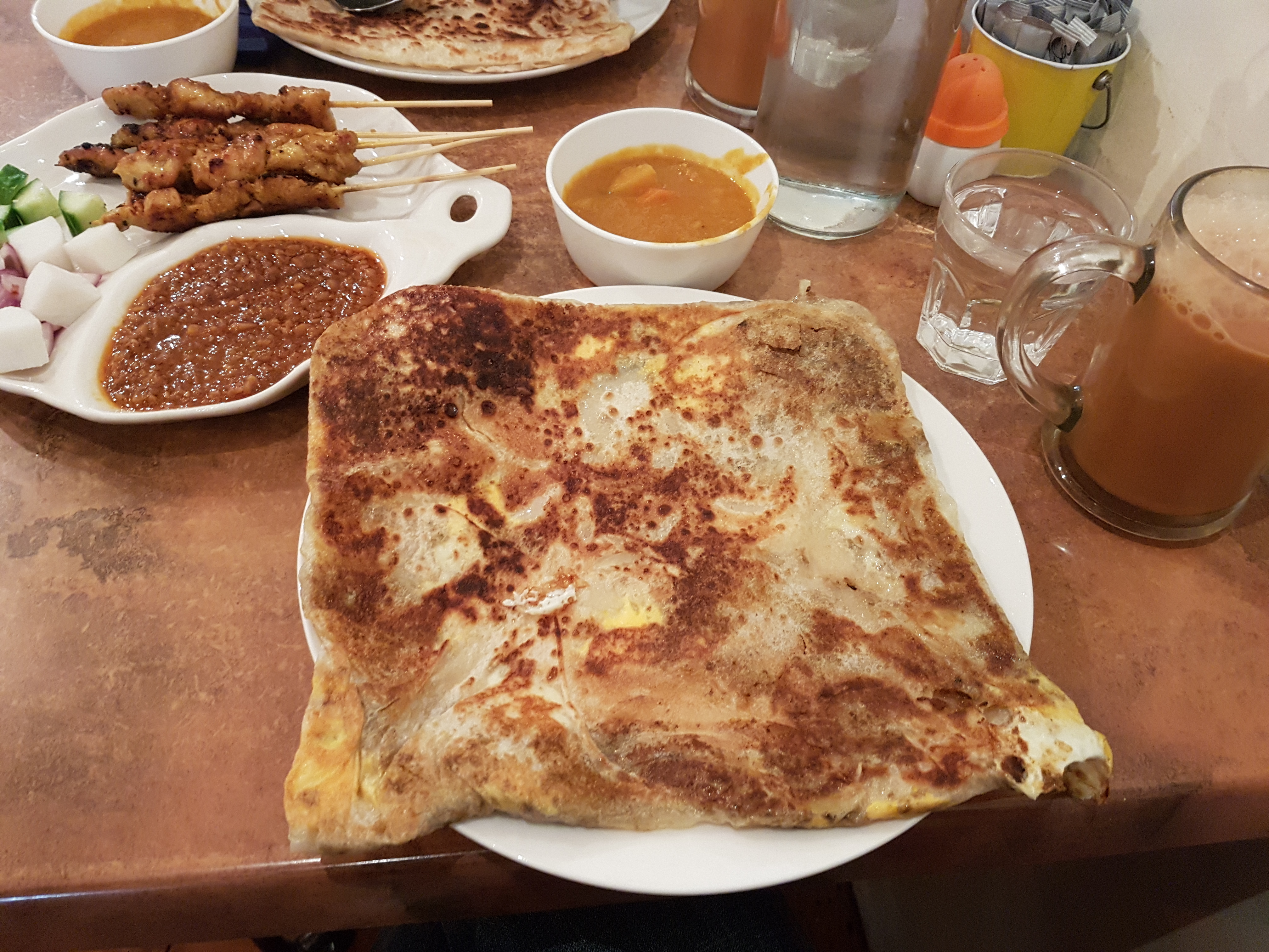 Roti stuffed with Bananas