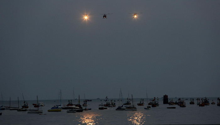 A flypast at Navy Day 2019