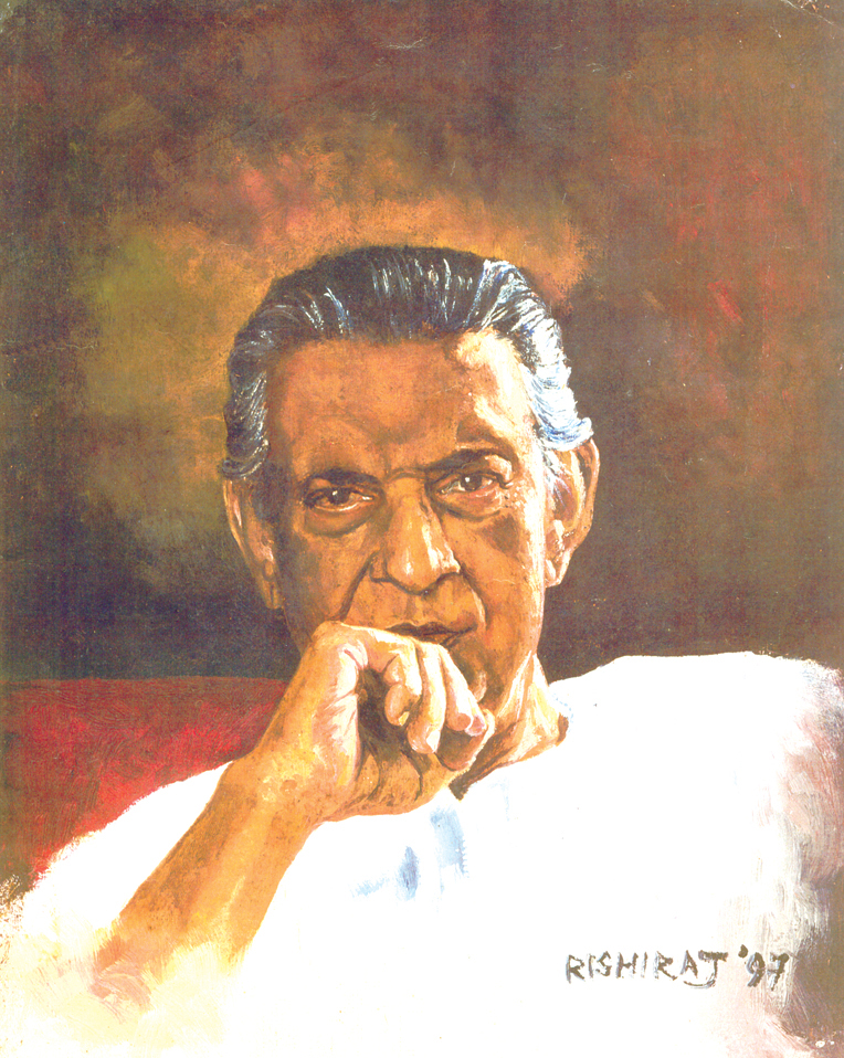 Portrait of Satyajit Ray