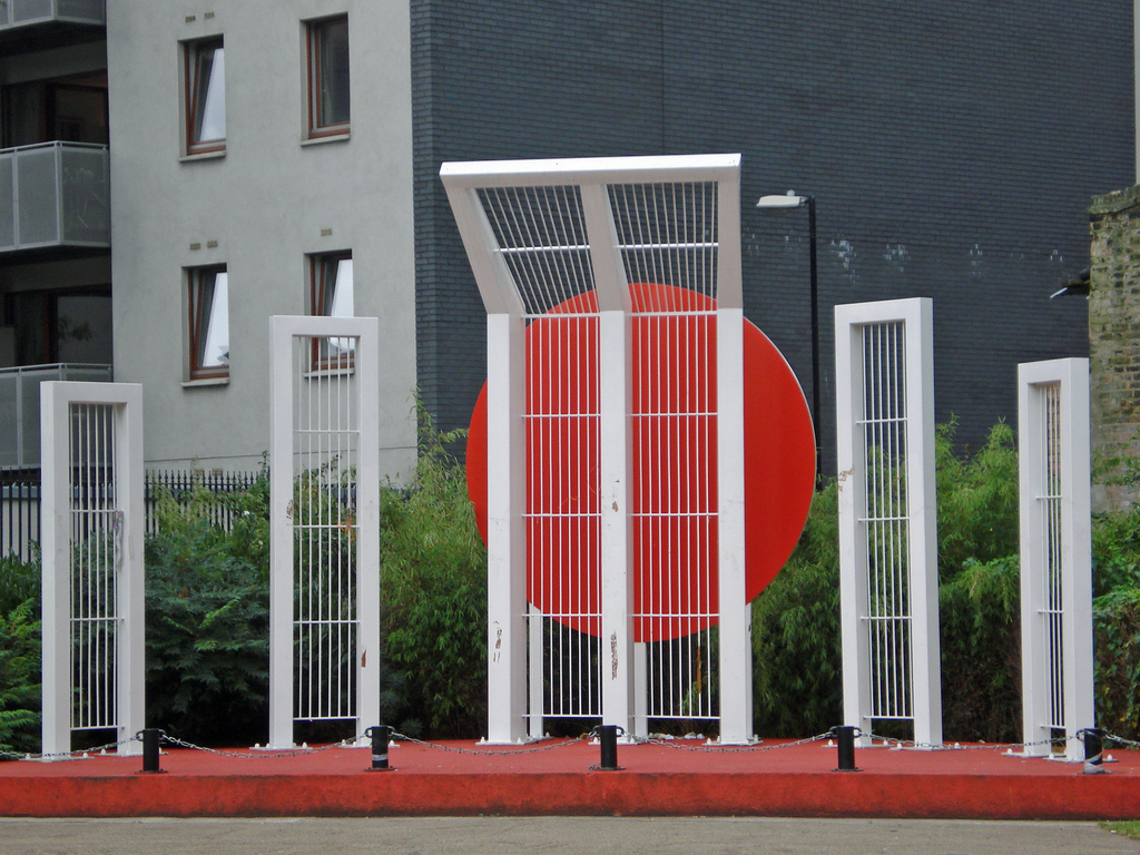 The Shaheed Minar replica in Altab Ali Park, London