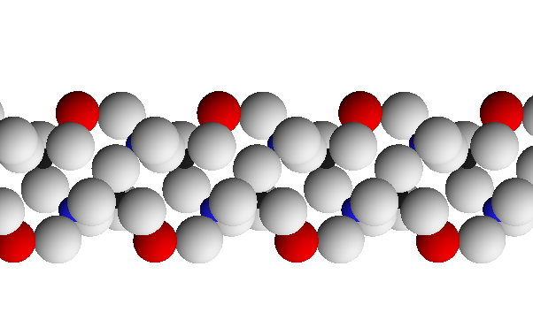 Diagram showing part of a crankshaft chain of feldspar