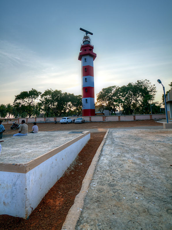 View of the Kilakarai Lighthouse from the dock