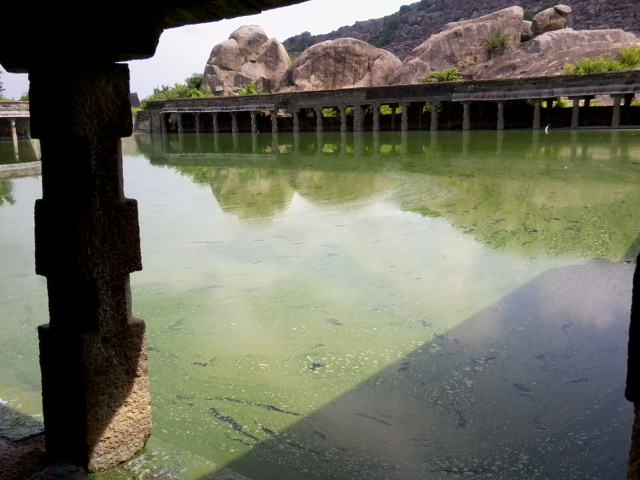 Tomb pillar at lower fort
